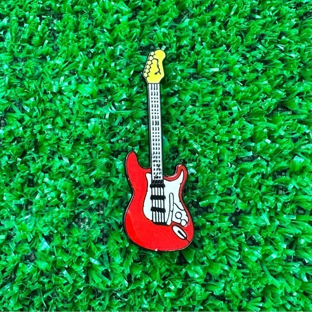 Electric Guitar Rock Enamel Pin/ Brooch